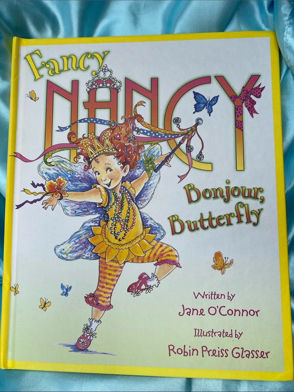 Fancy Nancy Bonjour, Butterfly - Yellow Large Hardcover Children's Book